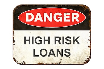 danger high risk loan crypto